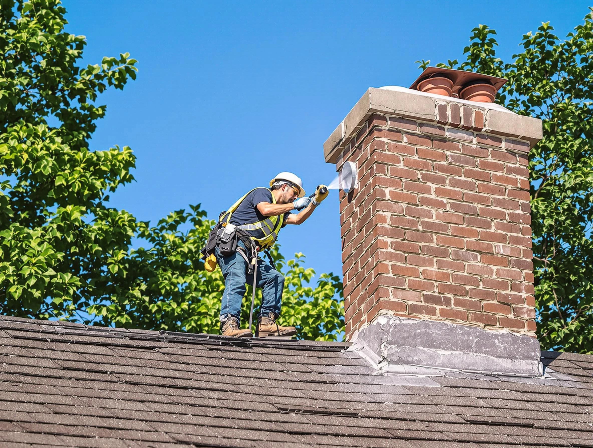 Johns Creek Chimney Sweep performing an inspection with advanced tools in Johns Creek, GA