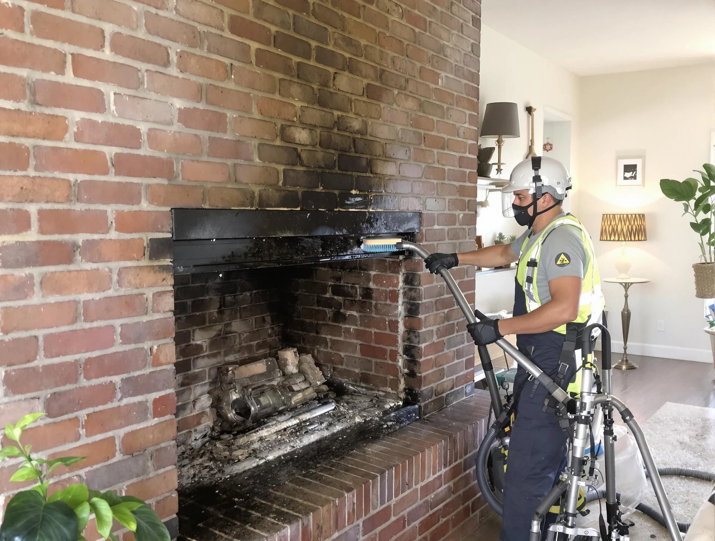 Johns Creek Chimney Sweep providing fireplace cleaning services in Johns Creek, GA
