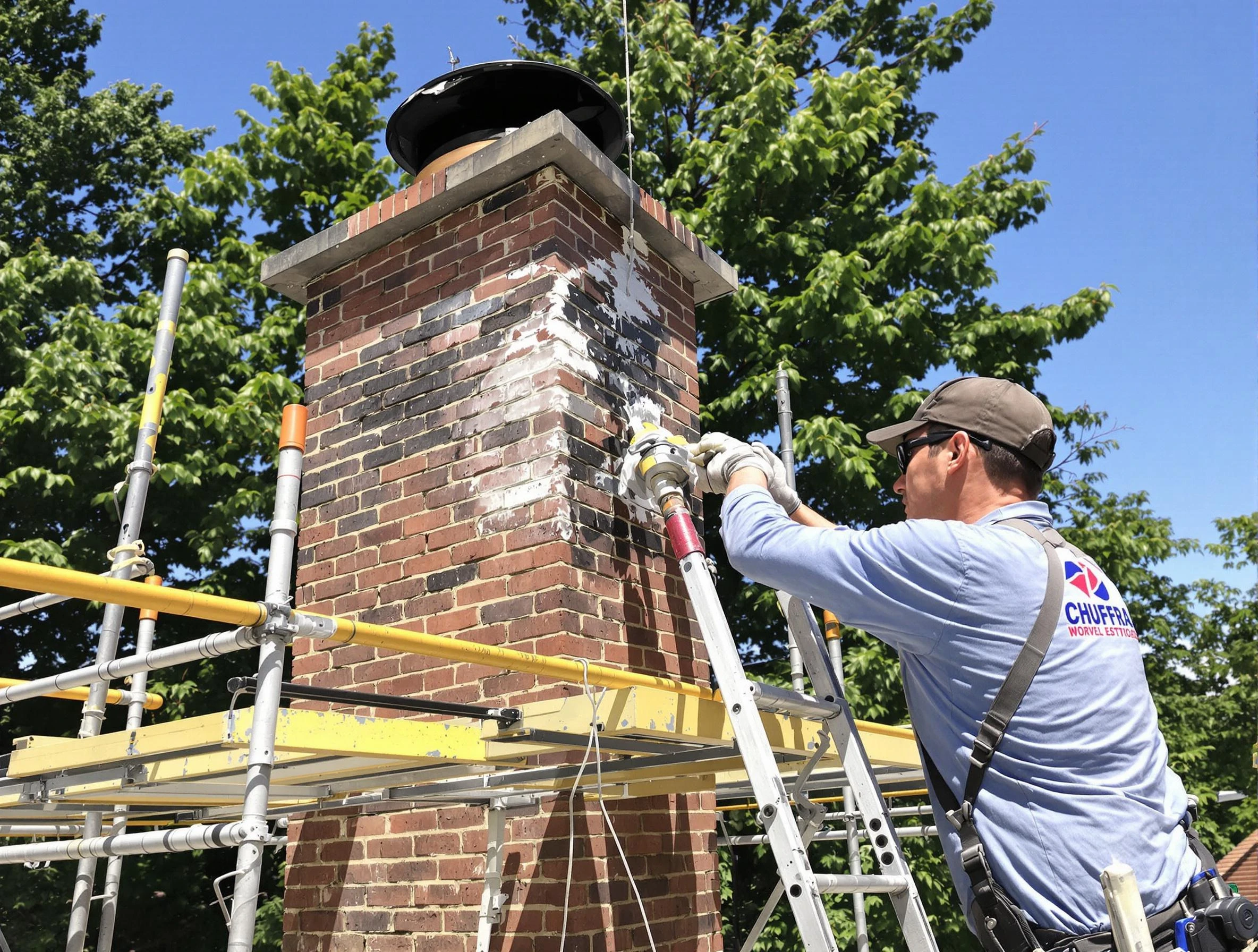 Structural chimney repair by Johns Creek Chimney Sweep in Johns Creek, GA